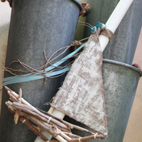 ::'Little boat' - baptism candle